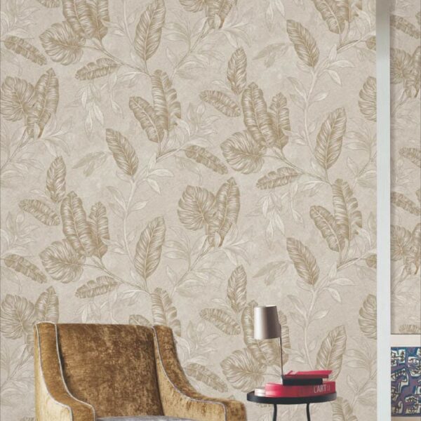 beige wallpaper roll, leaf design wallpaper, peel and stick wallpaper, waterproof vinyl wallpaper, luxury beige wall covering, nature-inspired wallpaper roll, kitchen backsplash wallpaper, bathroom waterproof wallpaper, beige decorative wallpaper, furniture wrap wallpaper, DIY peel and stick wallpaper roll, premium beige vinyl wallpaper, elegant leaf pattern wallpaper, large wallpaper roll 57 sq ft, self-adhesive wallpaper.