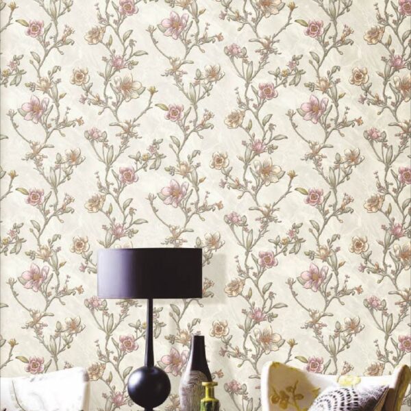 floral wallpaper roll, pink flower wallpaper, beige floral wall sticker, peel and stick floral wallpaper, waterproof flower design wallpaper, vinyl floral wallpaper, bedroom wall covering, elegant floral wall sticker, luxury removable wallpaper, classic floral wall décor, living room wallpaper roll, self adhesive floral wallpaper, vintage flower pattern wallpaper, modern floral wall covering, home décor wall stickers, pink cream flower design wallpaper.