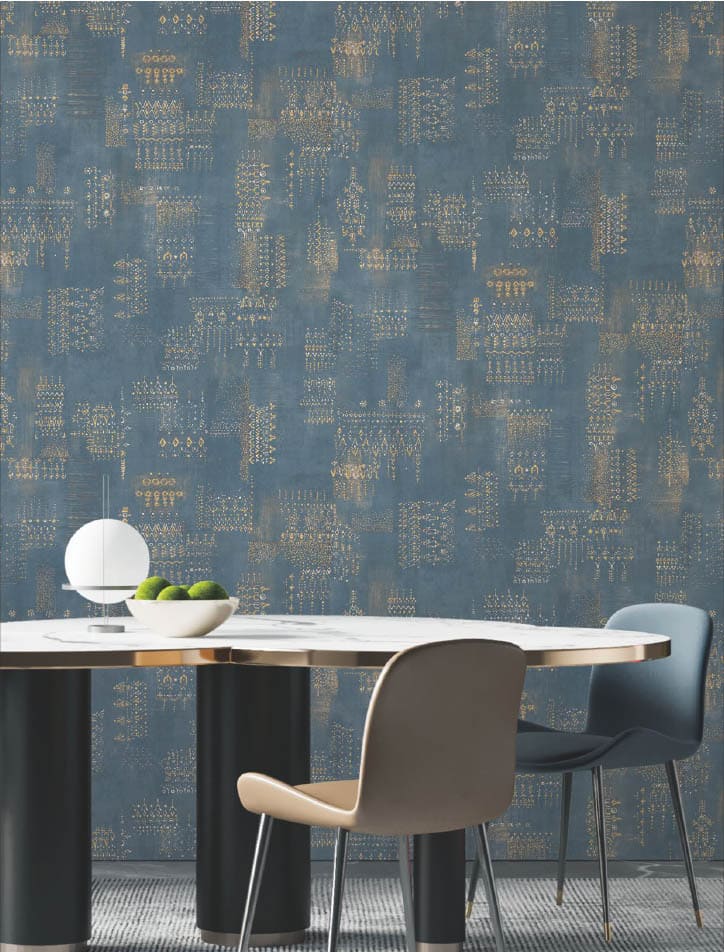 blue golden wallpaper roll, abstract geometric wallpaper, luxury wall covering, modern vinyl wallpaper, peel and stick wall sticker, waterproof wall décor, blue and gold wallpaper, living room wallpaper, bedroom abstract design wallpaper, office luxury wallpaper, removable vinyl wall sticker, tribal geometric wallpaper, contemporary blue golden wallpaper roll.