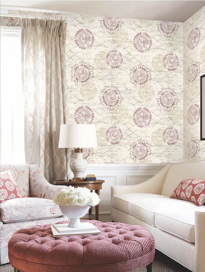 mandala wallpaper, decorative wallpaper roll, floral wallpaper design, living room wall sticker, peel and stick wallpaper, waterproof vinyl wallpaper, bedroom wall décor, designer wallpaper India, premium wall sticker, modern ethnic wallpaper, traditional mandala design wallpaper, DIY wallpaper roll, easy stick wall covering.