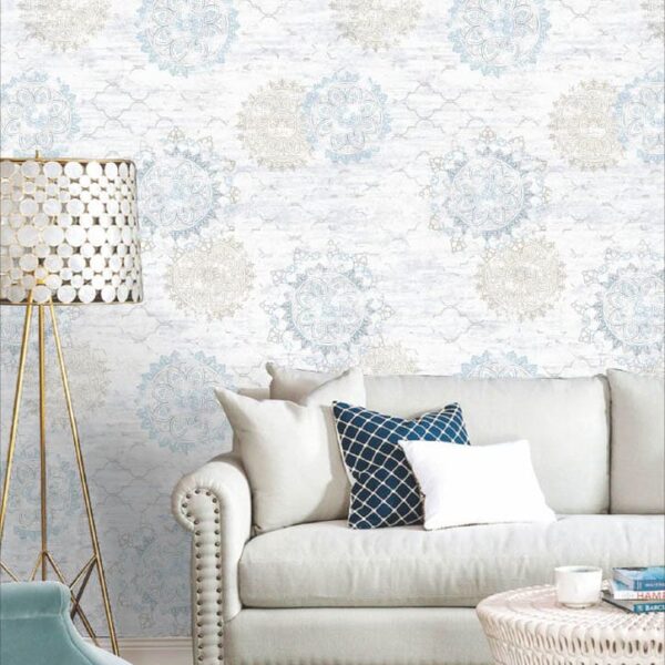 mandala wallpaper, decorative wall covering, floral wallpaper roll, peel and stick wallpaper India, waterproof vinyl wall sticker, bedroom wallpaper design, living room wallpaper roll, premium wall covering, modern ethnic wallpaper, designer wallpaper roll, self adhesive wall sticker, textured wallpaper India.