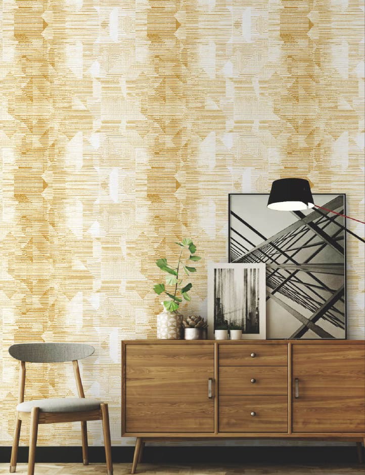 golden wallpaper roll, abstract geometric wallpaper, luxury wall covering, peel and stick wallpaper India, waterproof vinyl wallpaper, bedroom wall sticker, living room wallpaper design, self adhesive wallpaper, designer wallpaper roll, modern golden wallpaper, textured vinyl wallpaper, premium wall covering India.