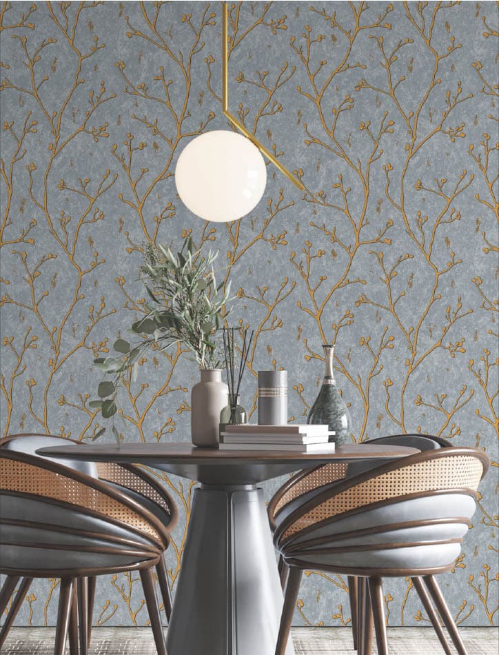 grey and gold wallpaper, modern vine wall sticker, luxury peel and stick wallpaper, self adhesive wallpaper roll, waterproof vinyl wallpaper, elegant wall covering, botanical wall décor, pvc vinyl wall sticker, easy diy wallpaper roll, premium grey wallpaper design