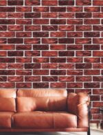 Rustic Red Brick Wallpaper Roll