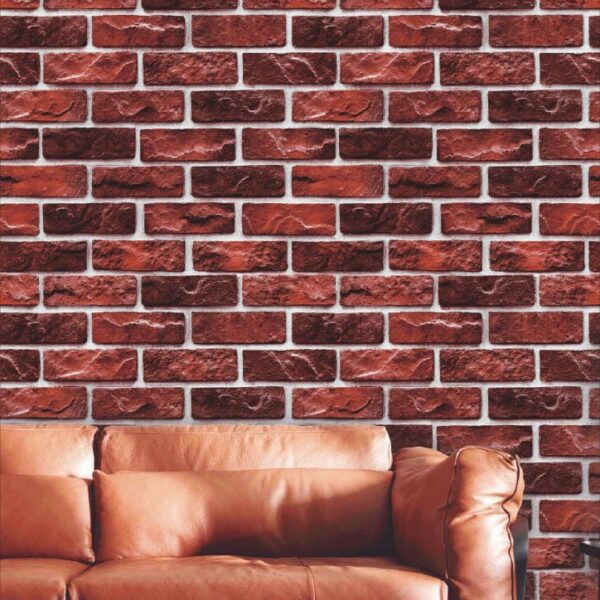 Rustic Red Brick Wallpaper Roll
