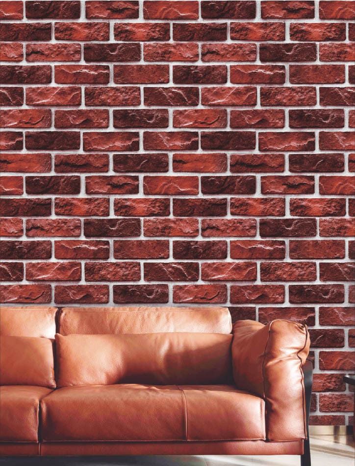 Rustic Red Brick Wallpaper Roll Rustic Red Brick Wallpaper Roll